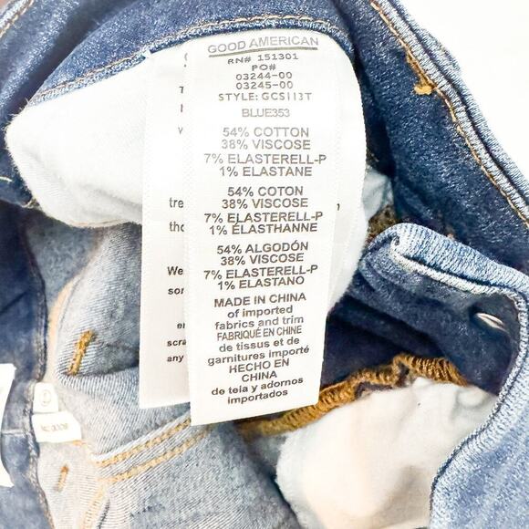 Good American Good Curve Med Wash Denim Jeans GCS113T Size 8 /29 - Picture 7 of 8